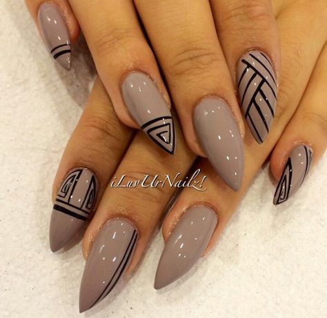 Somewhat Tribal Nails Her Nails, Get Nails, Hot Nails, Fabulous Nails, Fancy Nails, Dope Nails, Gorgeous Nails, Love Nails, Trendy Nails