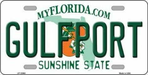 6" x 12" automotive metal license plate. Made of the highest quality aluminum for a... Marco Island Florida, Novelty License Plates, Car Tag, Novelty Mugs, Sunshine State, Creative Hobbies, Florida State, Florida Beaches, Orlando Florida