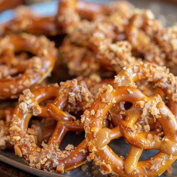 Buttery Toffee Pretzels, Toffee Butter Pretzels, Oven Baked Pretzels, Coated Pretzels Easy Recipes, Heath Toffee Pretzels, Toffee Covered Pretzels, Toffee Pretzel Recipe, Butter Toffee Pretzels Recipe, Pretzel Brittle