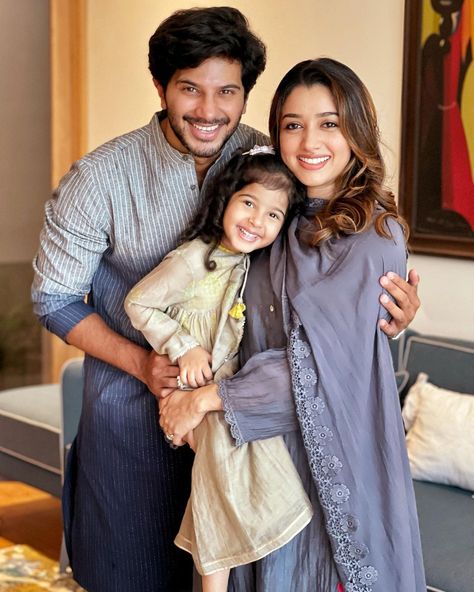 Amal Sufiya, Chocolate Boy, Goal Couple, Dulquer Salmaan, Cute Celebrity Couples, Family Portrait Poses, Ms Dhoni Photos, Indian Family, Celebrity Fashion Looks