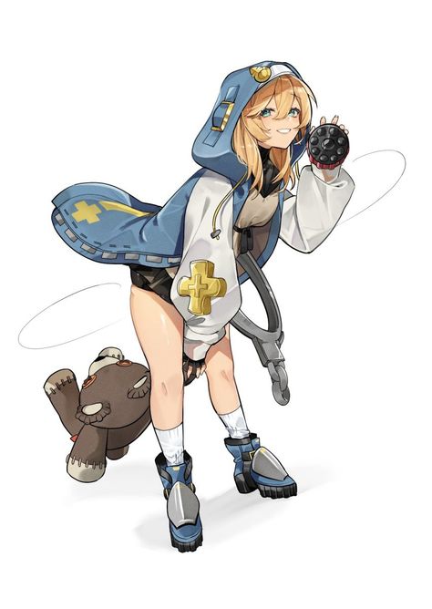 Guilty Gear Bridget Guilty Gear, Guilty Gear Strive, Gear Art, Guilty Gear, Female Character Design, Cool Artwork, Main Characters, Character Design Inspiration, Anime Character