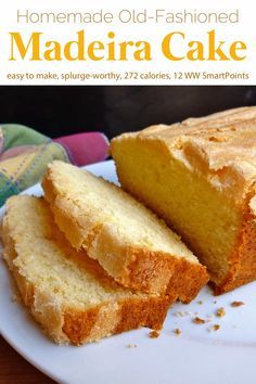 Madiera Loaf Cake, Madera Cake Recipe, Maderia Cake Recipe, Madera Cake, Maderia Cake, Madeira Cake Recipe, Homemade Italian Pizza, British Baking Show Recipes, Madeira Cake