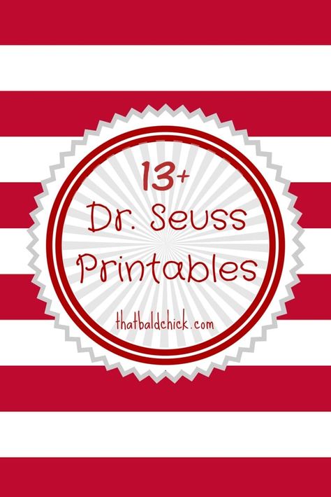 Dr Seuss Printables Free, Dr Seuss Printables, Dr Suess Week, Dr Seuss Preschool, Dr Seuss Classroom, Dr Seuss Crafts, Dr Seuss Activities, Dr Seuss Theme, Seuss Classroom