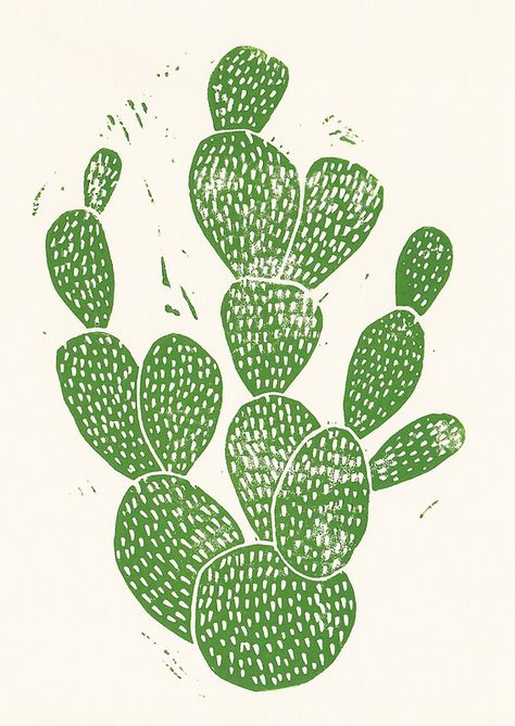 Cactus Poster, Arte Doodle, Cactus Illustration, Linoleum Print, Linocut Printmaking, Lino Art, Cactus Painting, Grasshoppers, Linocut Art