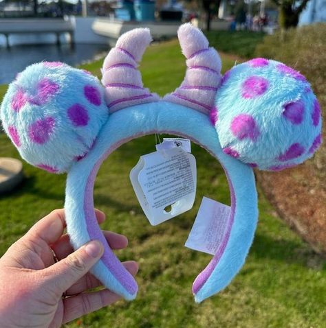 Unique Disney Ears, Sully Disneybound, Cute Mickey Ears, Sully Ears, Cute Disney Ears, Sully Disney Ears, Disney Princess Ears, Mike Wazowski Mickey Ears, Tinkerbell Minnie Ears