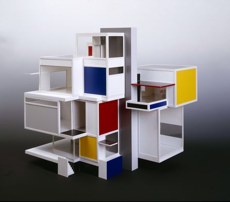 Theo Vandoesburg - Co-founder of the De Stijl movement Cubes Architecture, Theo Van Doesburg, Mondrian Art, Walter Gropius, Architecture Design Concept, Luxe Interiors, Piet Mondrian, Concept Architecture, Architectural Design