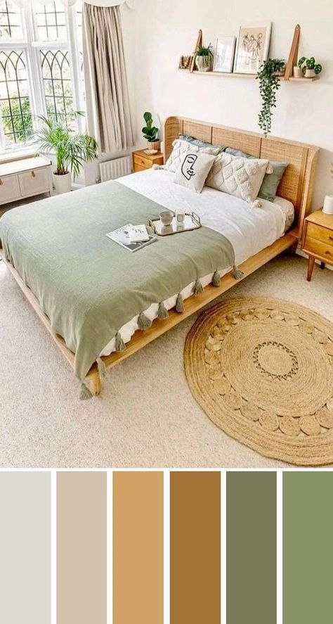 Boho Decor Ideas, Guest Room Decor, Styl Boho, Room Makeover Bedroom, Bedroom Green, Decor Trends, Gen Z, Interior Deco, Apartment Inspiration