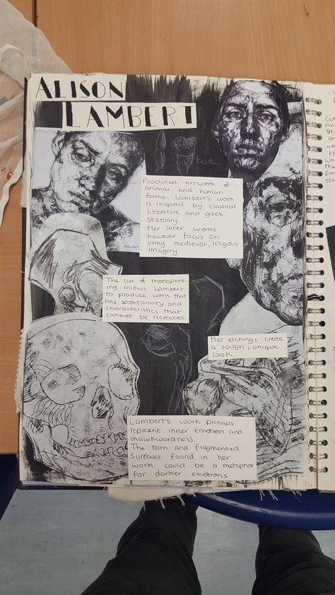 Art Gcse Contrast, Sketbook Pages, A Level Art Sketchbook Layout, Process Portfolio, Artist Research Page, Gcse Sketchbook, Alevel Art, Art Analysis, Art Folio