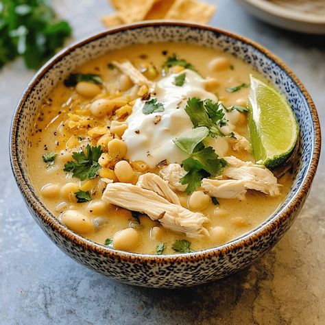 3 Bean Chicken Chili, Chicken And White Bean Chili, White Chicken Chilli Recipes, Chicken Chili White, Best White Chicken Chili Recipe, Best White Chicken Chili, Green Chicken Chili, White Chicken Chili Soup, White Chicken Chilli