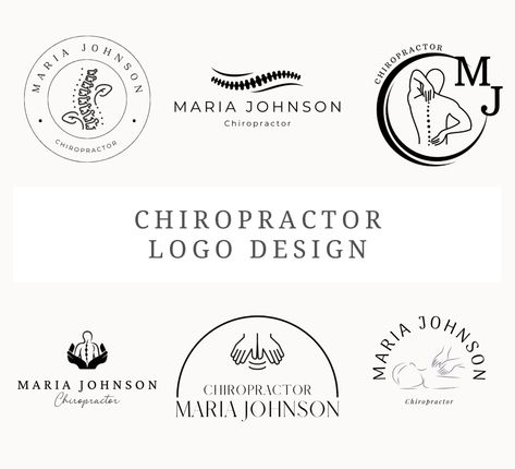 Chiropractor Logo, Physiotherapy Logo, Logo Design Canva, Chiropractic Logo, Doctor Logo, Doctor Logos, Farm Logo, Canva Pro, Visiting Cards