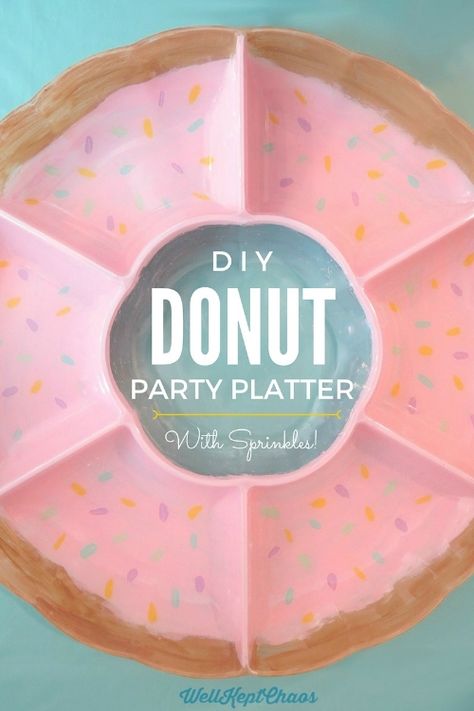 Diy Donut Party, Donut Platter, Donut Themed Party, Diy Candy Bar, Doughnut Party, Diy Donut, Themed Party Ideas, Donut Themed Birthday Party, Grown Up Parties