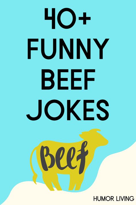 Beef refers to meat from cattle. It’s a versatile meat, as you can add it to many dishes. Read funny beef jokes for a laugh next time you have it. Eat Meat Quotes Funny, Meat Quotes Funny, Beef Quotes Funny, Funny Meat Sayings, Roast Beef Meme, Steaks Quotes, Beef Quotes, Meat Puns, Meat Quotes