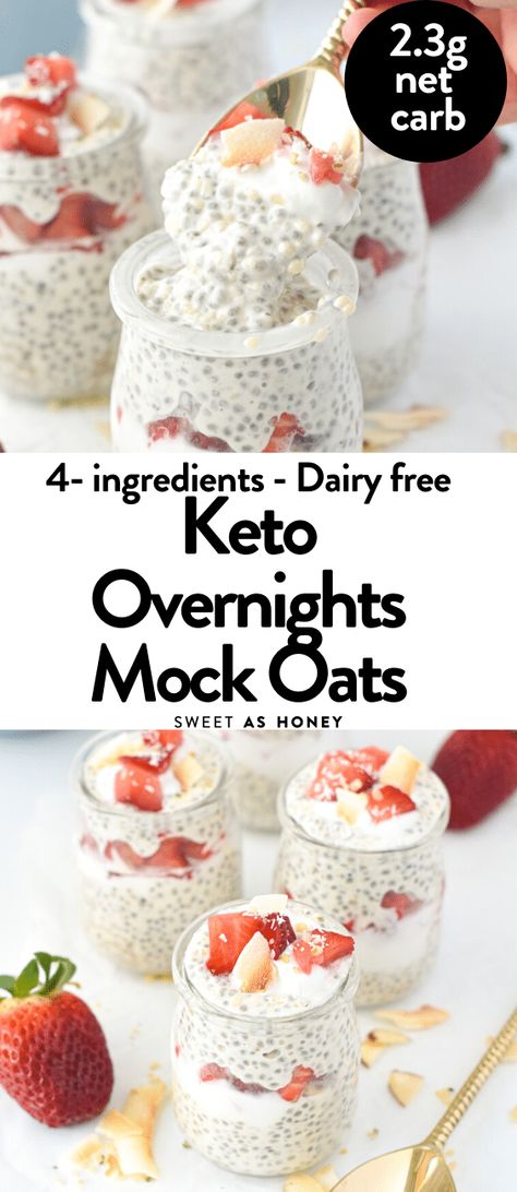 Keto Diet For Beginners Recipe Keto Overnight Oats, Dairy Free Keto, Keto Diet List, Diet Breakfast Recipes, Low Carb Breakfast Recipes, Fat Foods, Best Keto Diet, 140 Pounds, Diet Help