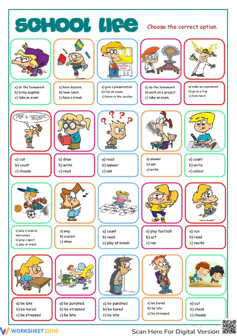 Engage students with this Back to School Multiple Choices worksheet, offering a fun and interactive way to assess their knowledge on various subjects as they ease back into the academic routine. Check it out! #backtoschool #schoollife #students #multiplechoices #printable #worksheet #pdfs #kidsactivities #ela Welcome Back To School, School Worksheets, Multiple Choice, Student Engagement, School Life, Second Grade, Assessment, Subjects, Activities For Kids