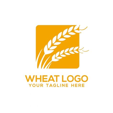 Vector wheat logo template | Premium Vector #Freepik #vector #seed #wheat #grain-logo #wheat-grain Food Abstract, Wheat Logo, Abstract Template, Church Logo, Logo Food, Photography Website, Logo Icons, Logo Templates, Vector Logo