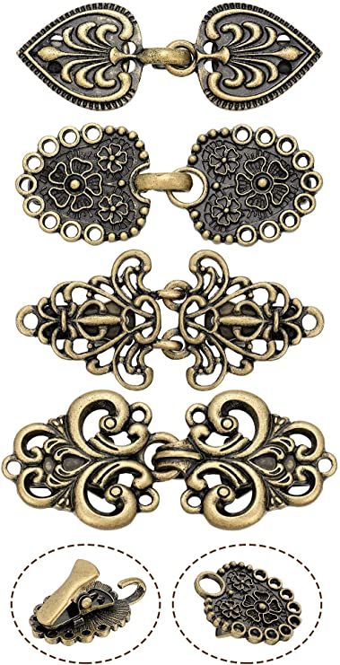 Ornate Clip-on Jewelry For Wedding, Collar Pins Women, Antique Clip-on Jewelry For Wedding, Shawl Clips, Victorian Style Metal Clip-on Jewelry, Retro Cardigan, Norwegian Jewelry, Vintage Evening Clip-on Jewelry, Cloak Clasp