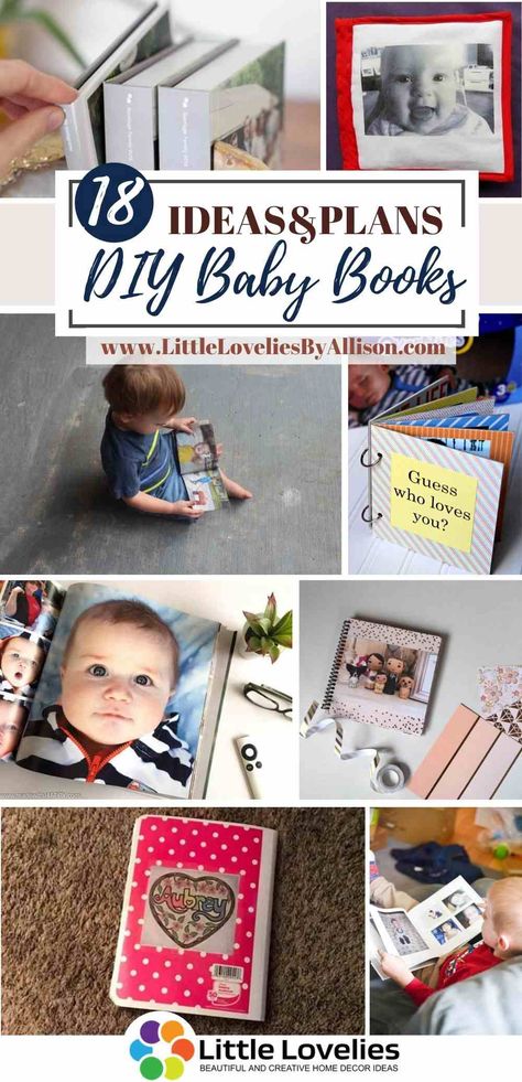 The best ways to keep memories are to print them. If you want to keep cool memories of every stage of your baby’s development, you can always do that in print. The good thing is that, when they grow old, the books will never be outdated. In this article, I have put together a list of 18 DIY baby books that you can DIY easily. 1. DIY Beautiful Baby Book There are a couple of ideas on how to decorate your own baby #book Baby Keepsake Ideas Diy, Baby Book Page Ideas, Diy Baby Books, Baby Memory Book Ideas, Diy Baby Book Ideas, Baby Book Ideas Scrapbook, Baby Scrapbook Ideas, Baby Book Ideas, Diy Baby Book