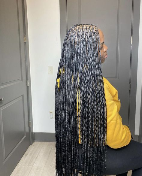 Ex Small Knotless Braids, Individual Knotless Braids, But Length Knotless Braids, Extra Small Braids, Extra Small Knotless Braids, Small Knotless Box Braids Long, Xs Knotless Braids, Small Twists, Small Knotless Box Braids