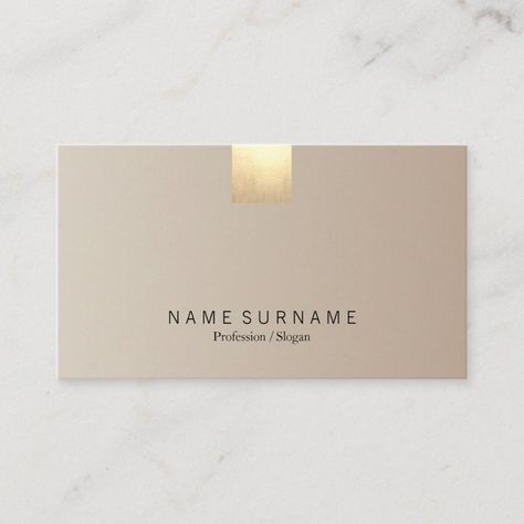 Elegant Modern Pastel Beige Gradient Gold Accent Business Card  Zazzle Custom Card Design, White And Gold Packaging, Beige Gradient, Rose Gold Business Card, Pastel Beige, Shein Gift Card, Minimalist Pastel, Gold Business Card, Hairstylist Business Cards