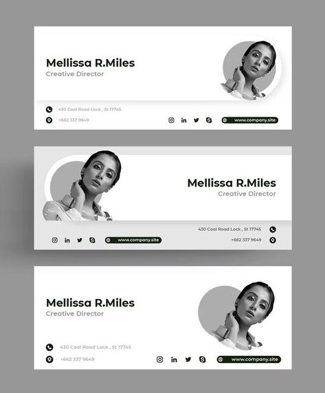 Creative Email Signatures, Best Email Signatures, Signature Mail, Email Footer, Mailing Design, Html Email Signature, Professional Email Signature, Email Signature Design, Mail Signature