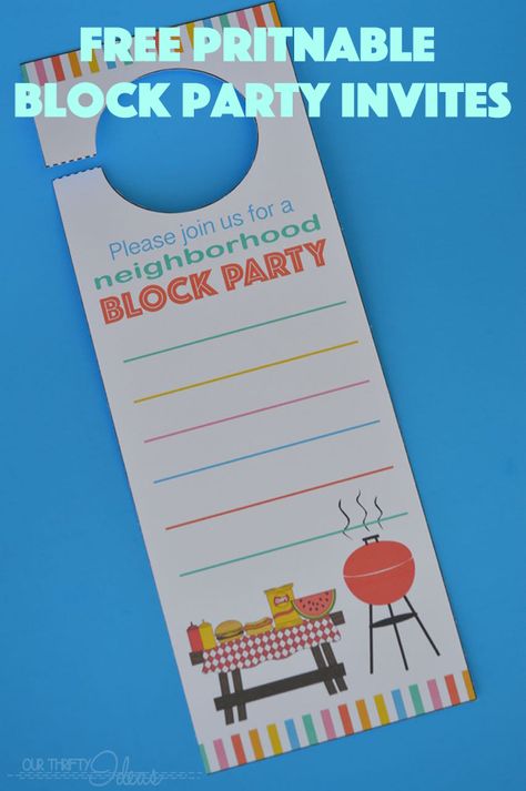 Halloween Block Party, Block Party Invitations, Summer Block Party, Neighborhood Block Party, Neighborhood Party, Halloween Blocks, Free Printable Invitations Templates, Free Printable Invitations, Party Invite Design