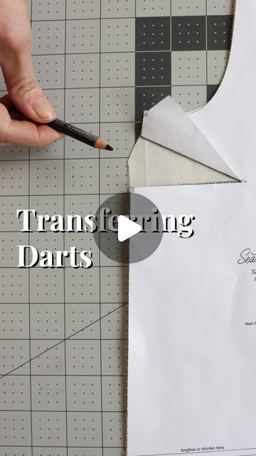 Seamwork on Instagram: "🖊️ Transferring darts from the pattern to your fabric can get a little tricky! 😅

Here’s my favorite way of how to do it seamlessly." Do It, My Favorite, Sewing, Canning, Pattern, Fabric, On Instagram, Instagram