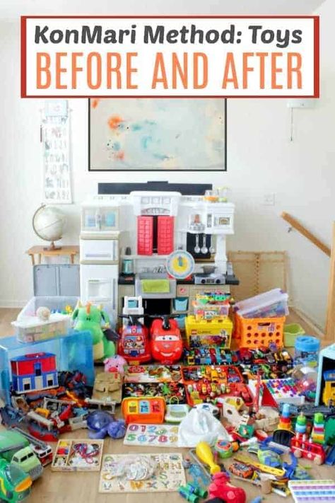 Best guide to decluttering with kids EVER! I loved using the KonMari method to declutter toys. Both my kids and I are much happier! Thanks for this KonMari guide! #konmari #konmarimethod #decluttertoys #konmaritoys #konmarimethodtoys Declutter Toys, Organization Room, Toy Room Organization, Kids Bedroom Organization, Ideas Closet, Bedroom Toys, Toy Storage Solutions, Kids Toy Organization, Konmari Method