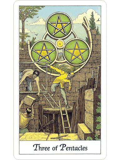 Three Of Pentacles, All Tarot Cards, Pentacles Tarot, Video Blog, Pentacles, Coin Card, Tarot Card Meanings, Minor Arcana, Tarot Card Decks