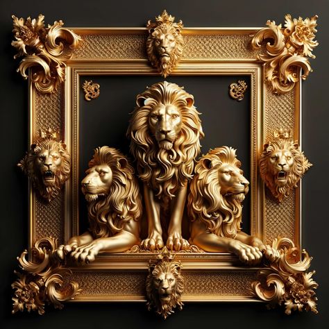 TRINITÉ DU LION D'OR Skull Furniture, Golden Lions, Old Coins Worth Money, Gold Lion, Antique Fireplace, Baroque Architecture, Masquerade Ball, Old Coins, Dec 7