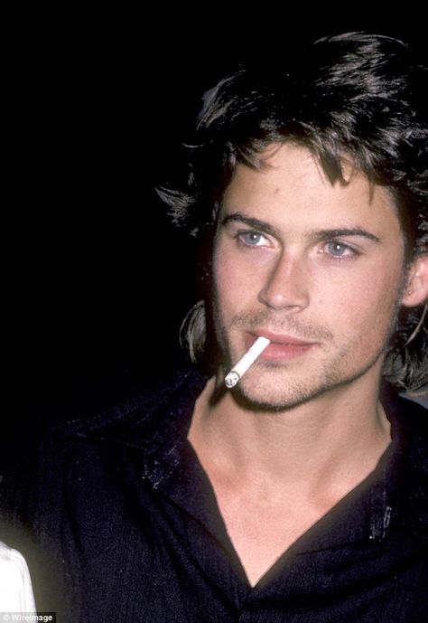 Rob Lowe, 54, reveals how a chance encounter with a woman 28 YEARS ago led to his sobriety Rob Lowe 80s, Modern Mullet Haircut, 90s Actors, 80s Men, 90s Men, Rob Lowe, Andrew Lincoln, Actrices Hollywood, Hottest Guy Ever