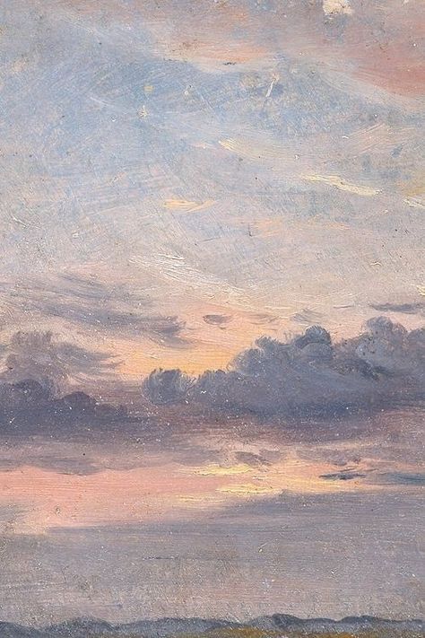 𝓙𝓾𝓵𝓮𝓼 Impressionism Aesthetic, متحف فني, Cloud Study, John Constable, Sky Painting, Aesthetic Painting, Aesthetic Pastel Wallpaper, Pastel Wallpaper, Sky Aesthetic