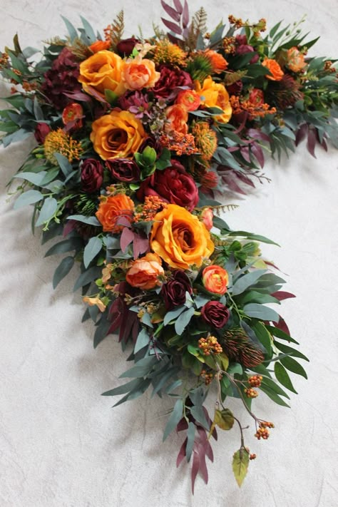 Greenery table runner wedding