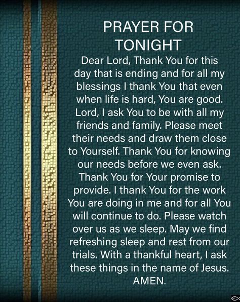 Prayer For Tonight, Evening Prayers, Prayer For My Family, Good Night Prayer Quotes, Merry Christmas Quotes, Fall Arts And Crafts, Bedtime Prayer, Everyday Prayers, Evening Prayer