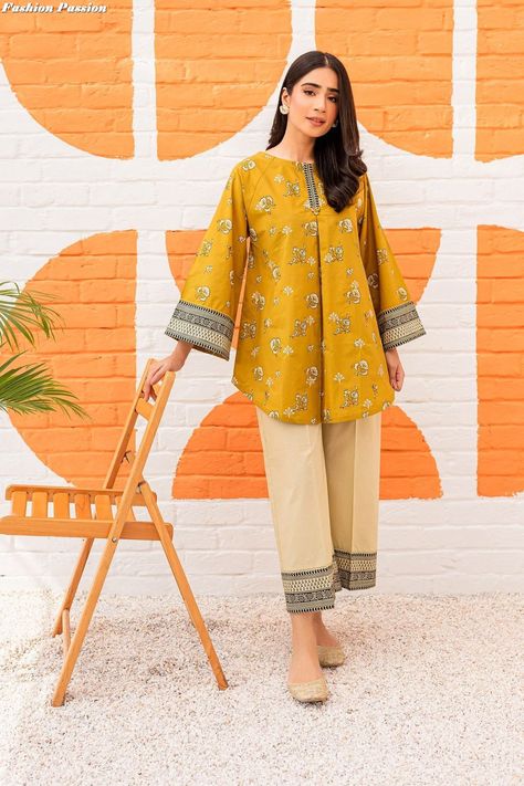 Top Trending Lawn dresses 2023 For More Designs Click on our YouTube link...? Lawn Kurti Designs Latest, Lawn Kurti Designs, Dress Design Pakistani, Lawn Dress Design, Pakistani Fashion Casual, Trendy Shirt Designs, Kurti Designs Latest, Stylish Short Dresses