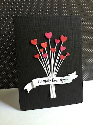 Happily Ever After by lisaadd - Cards and Paper Crafts at Splitcoaststampers Diy Valentines Cards, 카드 디자인, Saint Valentine, Wedding Anniversary Cards, Birthday Cards Diy, Heart Cards, Creative Cards, Love Cards, Valentines Diy