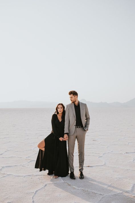 utah engagement session, bonneville salt flats, salt flats utah, destination wedding photographer, hudson valley wedding photographer, utah wedding photographer, engagement photos, engagement photos outfits, outfit inspo, utah wedding, fall engagement session, destination wedding, wedding photos Classic Engagement Photos, Utah Engagement Photos, Salt Flats Utah, Engagement Photos Outfits, Beautiful Engagement Photos, Bonneville Salt Flats, City Engagement Photos, Hudson Valley Wedding, Engagement Session Outfits