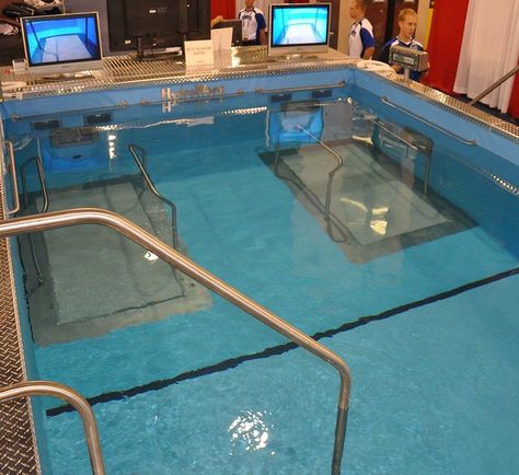 Dual Underwater Treadmill HydroWorx Pools | Dual Underwater … | Flickr Aqua Exercises, Physical Therapy Business, Sports Training Facility, Therapy Pools, Sport Facilities, Hydrotherapy Pool, Exercise Pool, Indoor Swimming Pool Design, Aquatic Therapy