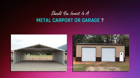 🚗💡 Carport or Garage? Which Is the Right Investment for You? 💡🚗
Not sure whether to go with a metal carport or a full garage for your vehicle storage needs? Our latest blog post analyzes the pros and cons of each option, helping you make an informed decision based on your space, budget, and long-term goals.

🔑 Key insights:
✅ Cost comparison
✅ Durability and protection
✅ Maintenance requirements

Before you make a choice, be sure to read our latest post! 

#CarportVsGarage #SteelGarage Build A Garage, Vehicle Storage, Building A Garage, Metal Carports, Steel Garage, Long Term Goals, Make A Choice, Car Storage, Storage Items