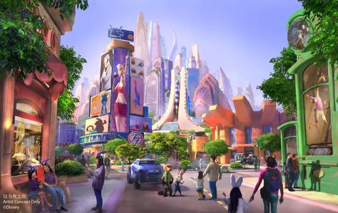 Zootopia Land Announced! - Disney Tourist Blog Zootopia 2016, Kat Diy, Disney Animal Kingdom, Disney Parque, Shanghai Disneyland, Disney Tourist Blog, Disney Zootopia, Shanghai Disney Resort, Walt Disney Animation Studios