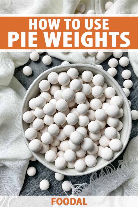 Blind Bake Pie Crust, Pie Weights, Baking Weights, Premade Pie Crust, Pie Crust Uses, Weight Ball, Baking 101, Baked Pie Crust, Baking Tutorial