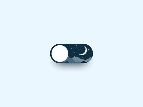 Day 13-14 Day/Night Toggle by Tiantian Xu Day And Night Graphic Design, Tipografi 3d, Ui Animation, Toggle Button, Night Day, Design Presentation, Motion Graphics Design, Motion Design Animation, Animation Design