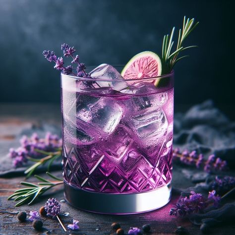 Drink Candle, Drink Candles, Aesthetic Glass, Purple Drinks, Purple Things, Colorful Drinks, Happy Hour Drinks, Happy Hour Cocktails, Candle Ideas