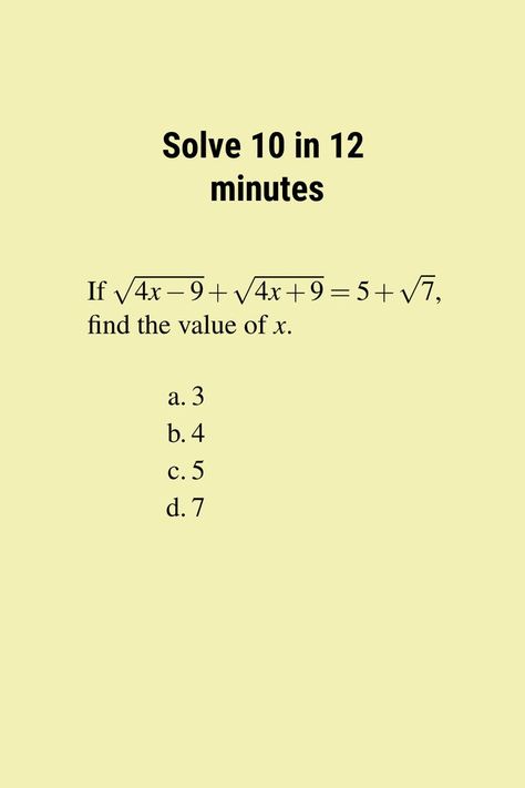 10 selected quantitative algebra questions in mini-mock test set 2 for SSC CGL Tier 2 but the test set can very well be used for other similar exams also. Algebra Questions, Geometry Questions, Test For Kids, Math Homework Help, Questions With Answers, Ssc Cgl, Math Tutorials, Math Notes, Test Quiz