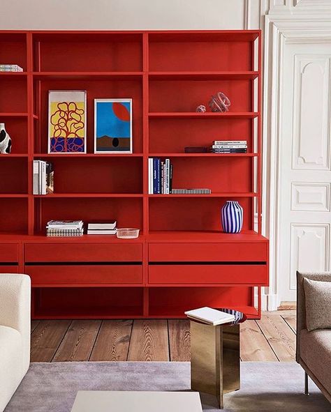 Bookshelf Wall, Design Homes, Joinery Design, Staff Room, New Order, Shelving Systems, Book Shelf, Contemporary Living, Living Room Inspiration