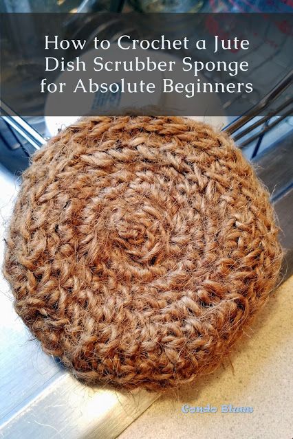 Jute Scrubbie Diy, Jute Dish Scrubbie, Homemade Dish Scrubbies, Diy Dish Scrubbies, Crochet Pot Scrubbers, Crochet Sponge, Crochet Dish Scrubber, Easy Diy Crochet, Paperless Kitchen