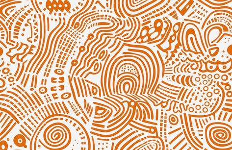 Vecteur le motif de griffon aborigène or... | Premium Vector #Freepik #vector #motif-sans-soudure #motif-africain #motif-paisley #modele-dessine-a-main African Background Design, Afro Background, Australian Patterns, Africa Background, Afro Pattern, African Background, Africa Pattern, Motifs Wax, Ancient Paper