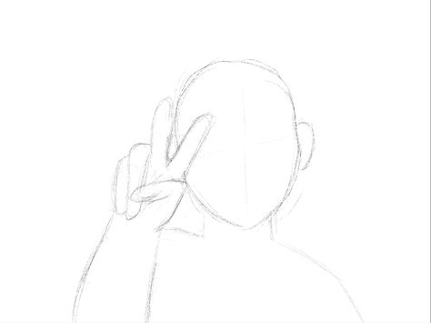 Peace Sign Pose Reference Drawing, Peace Sign Pose, Peace Sign Drawing, Singing Drawing, Animation Tips, Draw Chibi, Peace Fingers, Human Base, Female Posing