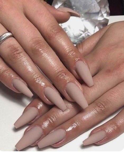 Nude Nail Inspiration, Matte Nail Art Designs, Ongles Beiges, Cool Nails, Acrylic Nails Nude, Art For Women, Matte Nail Art, Coffin Nails Matte, Matte Nail