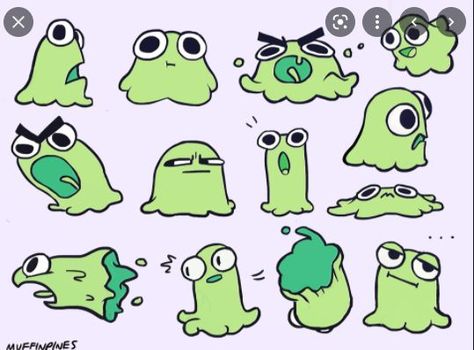 Blob Character, رسم كاريكاتير, Doodle A, Simple Character, Fun To Draw, Drawing Expressions, Mascot Design, Game Character Design, Illustration Character Design