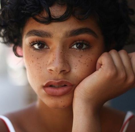 freckles and eyebrows